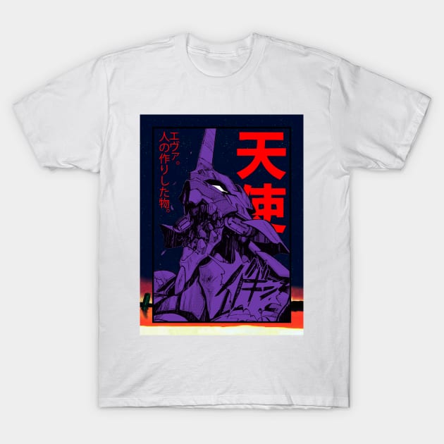 Eva 01 evangelion T-Shirt by paisdelasmaquinas